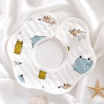 360 Rotation Bib Factory - OEM Cute Flower Shape Waterproof Bib