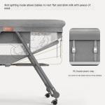 Baby Bassinet Supplier - OEM Foldable Crib Mosquito Net Wheel