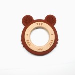 Silicone Teether Factory - OEM BPA Free Wooden Teething Rings