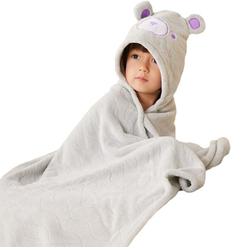 Plush Baby Poncho Factory - OEM Animal Shape Hooded Bath Towel