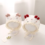 Cute Cotton Hat Supplier - OEM Bow Lace Trim Newborn Beanie