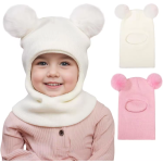 3-in-1 Scarf Hat Factory - OEM Double Ball Ear Protection Hat