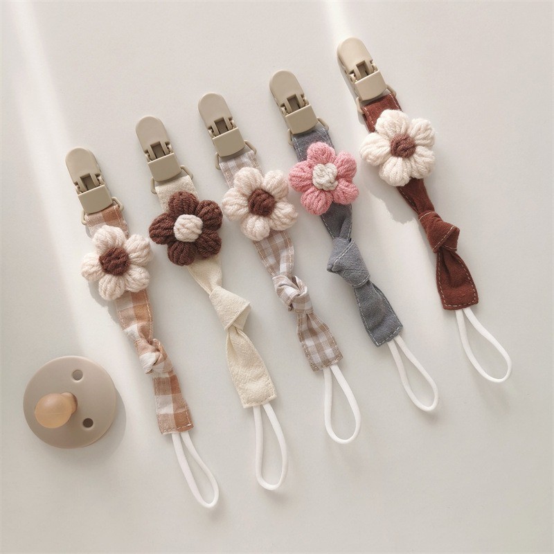 Baby Pacifier Rope Factory - OEM Flower Paci Clip Teething Gum