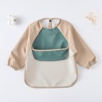 Bibs with Sleeves Supplier - OEM Waterproof Long Sleeve Feeding Bib