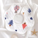 360 Rotation Bib Factory - OEM Cute Flower Shape Waterproof Bib