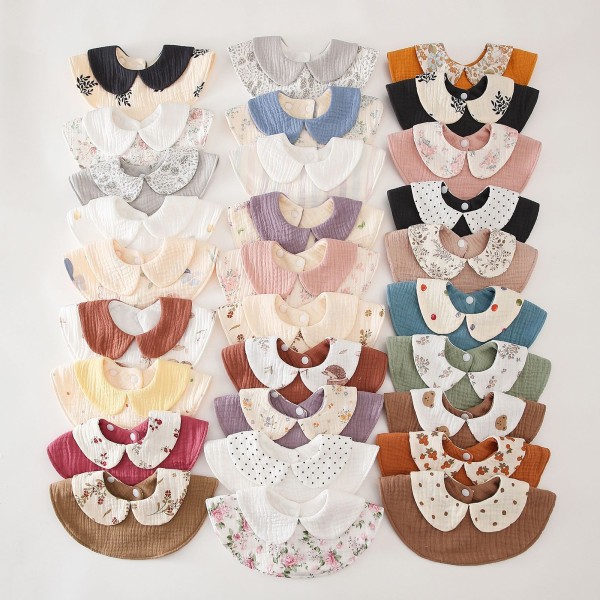 Ultra Soft Newborn Bib Supplier - OEM Six Layer Thick Adjustable Bib