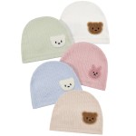 Baby Beanie Hats Manufacturer - OEM Unisex Cotton Bear Embroidery