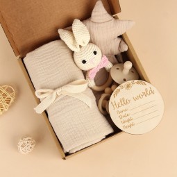 Newborn Gift Box Factory - OEM Safety Blanket Bath Towel Set