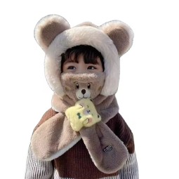 Kids One Piece Hat Factory - OEM Unisex Fleece Hood Bear Ears
