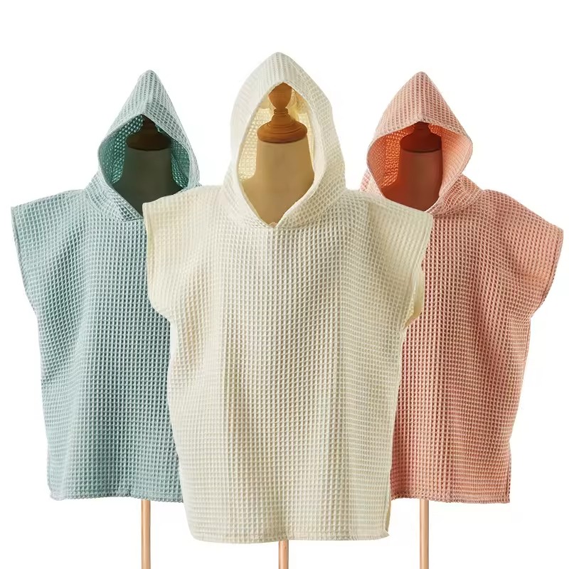 Baby Hooded Towel Supplier - OEM Waffle Weave Ultra Absorbent Robe