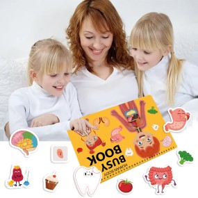 Preschool Learning Book Factory - OEM Body Anatomy Busy Activity