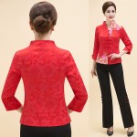 女式唐装供应商-中国传统女式新年刺绣