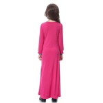 穆斯林服装供应商-端庄阿拉伯女孩长袖开斋节