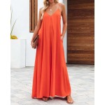 女式裤装工厂-夏季休闲纯色宽松阔腿裤