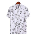 中式衬衫工厂-夏季休闲中式龙纹短袖