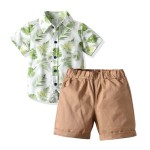 婴儿服装工厂-夏季卡通印花4件套男童