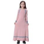 穆斯林服装工厂-儿童女孩可爱连衣长袖
