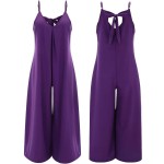 女式裤装工厂-夏季休闲纯色宽松阔腿裤