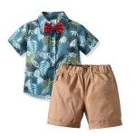 婴儿服装工厂-夏季卡通印花4件套男童