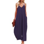 女式裤装工厂-夏季休闲纯色宽松阔腿裤