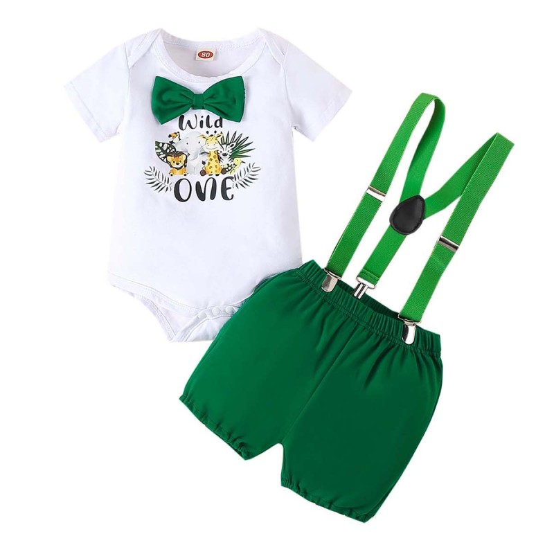 婴儿服装工厂-生日蛋糕摄影男童狂野一岁