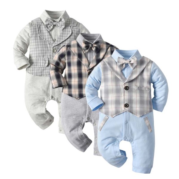 婴儿套装工厂-男婴套装圣诞学步儿绅士