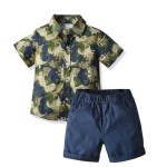 婴儿服装工厂-夏季卡通印花4件套男童