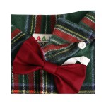 婴儿服装生产厂家-圣诞绅士长袖格子衬衫