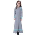 穆斯林服装工厂-儿童女孩可爱连衣长袖