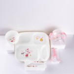 Baby Tableware Set Supplier - 6-Piece Silicone Cartoon