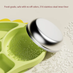 Children Tableware Supplier - Silicone Dinosaur Food