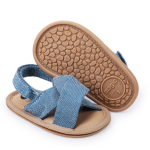 婴儿凉鞋工厂-夏季透气学步儿防滑橡胶底