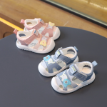 学步鞋生产厂家-新款夏季软底男女童功能凉鞋