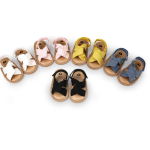 婴儿凉鞋工厂-夏季透气学步儿防滑橡胶底