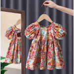 婴儿服装生产厂家-精品婴儿服装夏季碎花公主裙