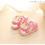 婴儿凉鞋工厂-夏季0-2岁刺绣女童软底