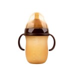 Baby Bottle Supplier - Silicone Handle Baby Bottle