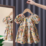 婴儿服装生产厂家-精品婴儿服装夏季碎花公主裙