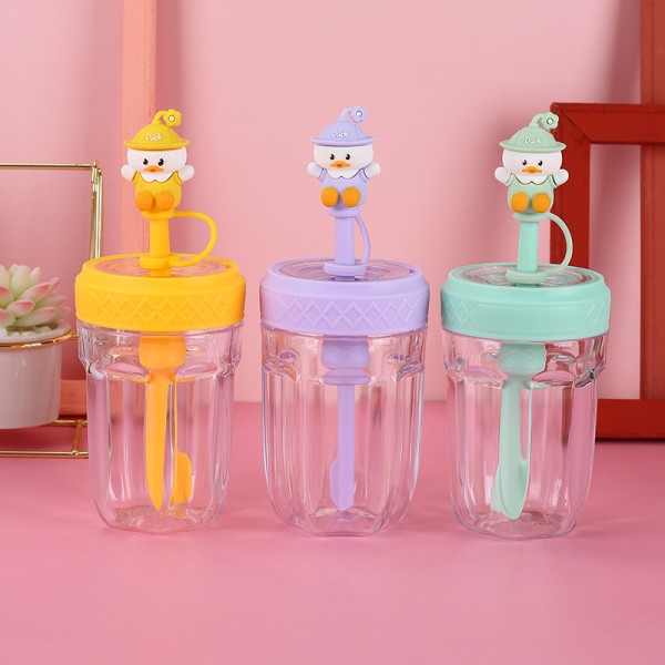 Straw Cup Supplier - Children Stirring Water Cup