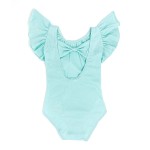 芭蕾舞连体衣生产厂家-可定制夏季荷叶袖结背