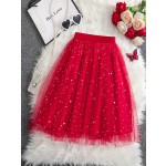 芭蕾舞裙生产厂家-精品女童薄纱舞裙星星装饰