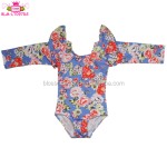 芭蕾舞连体衣工厂-批发女婴长袖体操服棉质