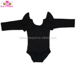 芭蕾舞连体衣工厂-批发女婴长袖体操服棉质