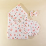 襁褓套装工厂-波西米亚复古彩虹襁褓头带套装