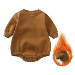 婴儿毛衣连体衣供应商-可定制中性色冬季保暖