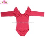 芭蕾舞连体衣工厂-批发女婴长袖体操服棉质