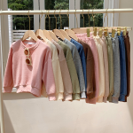 韩版套装工厂-2025秋季韩版长袖华夫格套装