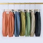 夏季裤工厂-夏季儿童宽松防蚊裤阔腿裤