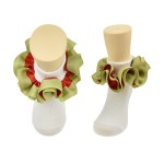 女童袜生产厂家-新款女童双层蕾丝边公主袜