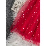 芭蕾舞裙生产厂家-精品女童薄纱舞裙星星装饰